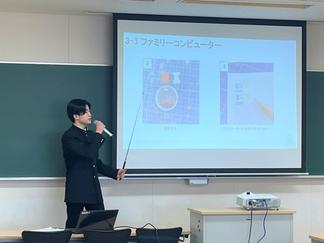 発表の様子は中学生の各クラスにライブ配信されました