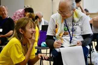 学生たちとの交流も