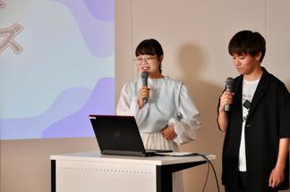 「久留米大学パートナーズ」の詹さん(写真左)と石原さん(写真右)