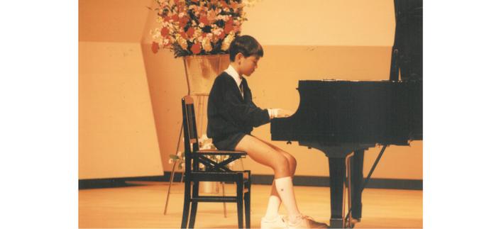 小学校5年生の時のピアノ発表会の写真
