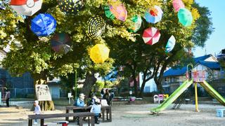 公園がアート空間に！経済学部岩本ゼミが「久留米まちなか美術館」に参加しました