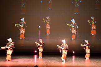 久留米民謡舞踊保存会の皆さんによる「そろばん踊り」