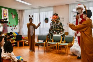 ラグビーの実演