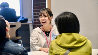 看護学科の相談コーナーを含む7つの相談ブースを設置