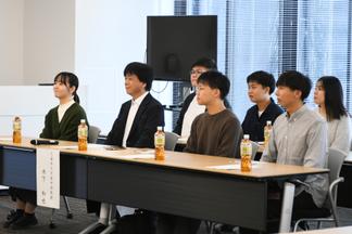 任命式に参加した木下教授とteam.csvのメンバー