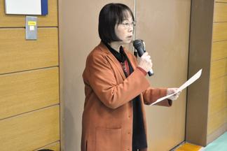園田就職部長の開会挨拶