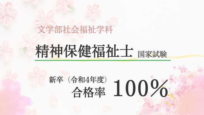 文学部社会福祉学科 国家試験結果について