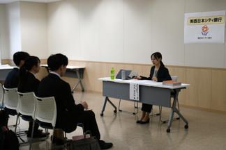 企業人事担当者による模擬面接会