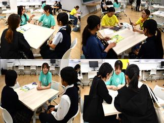 教員と学生による面談の様子