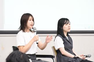 学生からの質問にも丁寧に答えていただきました