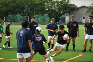 ラグビー教室の様子