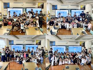 1年生の集合写真（４クラス）　