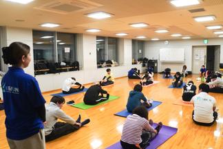 最後はストレッチでクールダウン