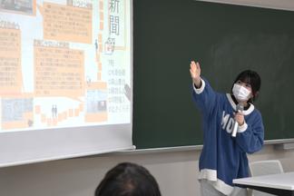 【第2回】グループのテーマや、まとめ方で工夫した点などを説明しています