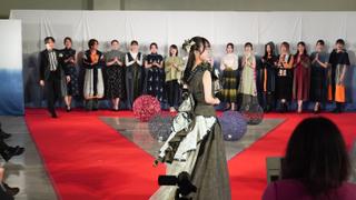 学生が「藍・愛・で逢いフェスティバル」で久留米絣の魅力を発信
