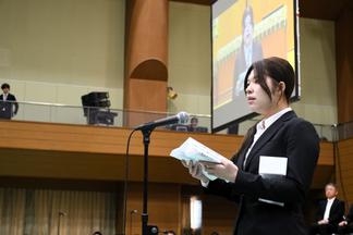 東真羽さん（人間健康学部総合子ども学科3年）