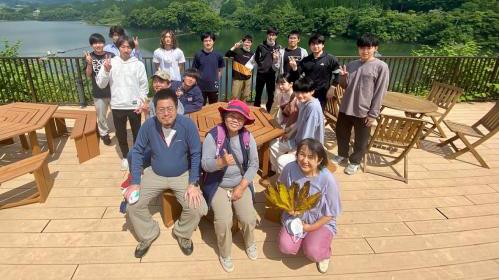「フットパス」で地域振興、熊本県美里町のコースを視察訪問
