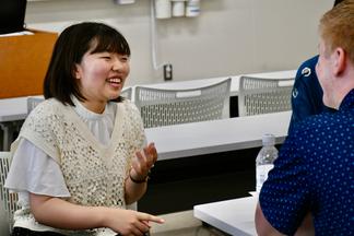 和やかな雰囲気で授業が進みます