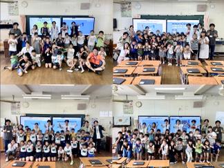 2年生の集合写真（４クラス）