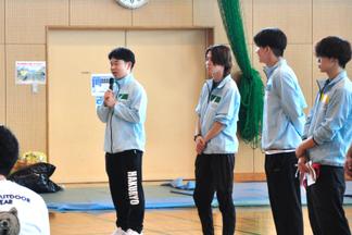 スポーツ医科学科　学生代表あいさつ