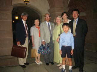 留学先のYale大学のClarence Sasaki教授ご夫妻と遊びに来てくれた両親・家族