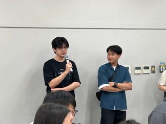 通訳を担当した先輩学生