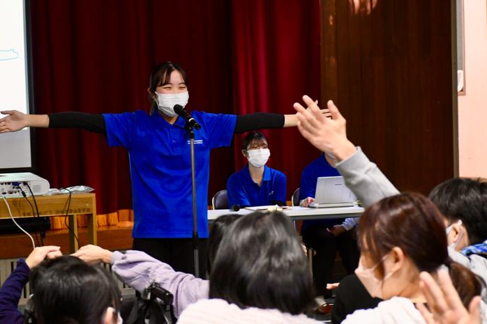 学生たちが田主丸特別支援学校で健康教育に関する授業を実施しました