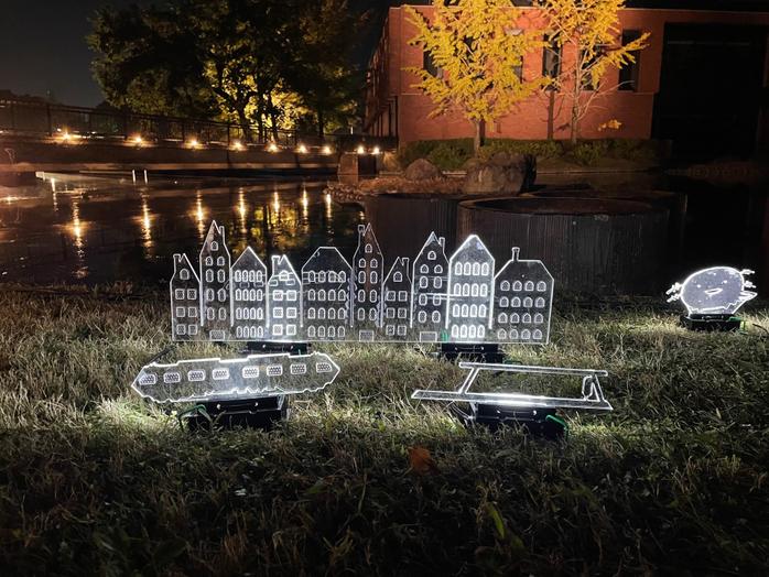 アートフェスティバルに附設生がコラボ出展