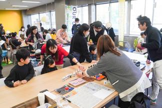 久留米ガスによるせっけん作り体験コーナー