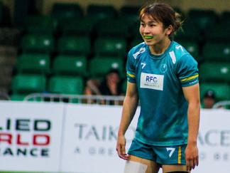 決勝でトライを決めた平田さん