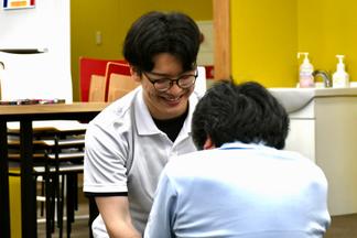 学生たちもサポートします