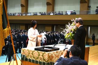 卒業生総代答辞