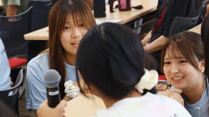 「自分の気持ちも相手の気持ちも大切に」をテーマに看護学生による健康教育を実施