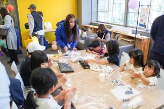 ねんどでキーホルダー作り