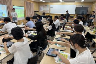 児童向けAI教材を使った模擬授業　