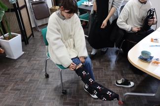 実際に履いて使用感を確認