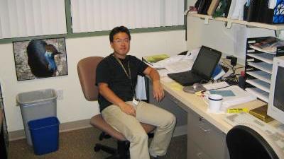 Scripps resaerch institute のラボにて