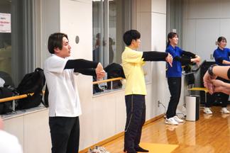 最後はストレッチでクールダウン