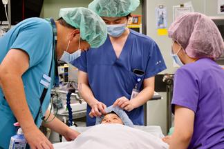 泣かずに手術の準備ができました