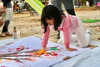 福田屋染物店の布と染料を使用
