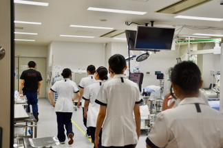 高度救命救急センター内を見学