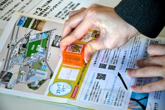 会場内で実施されたスタンプラリーは大人気
