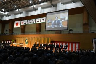 久留米市長からは動画での祝辞をいただきました