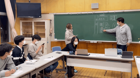 2022年の企画会議の様子(自治会、CORAL、team.csvの学生)