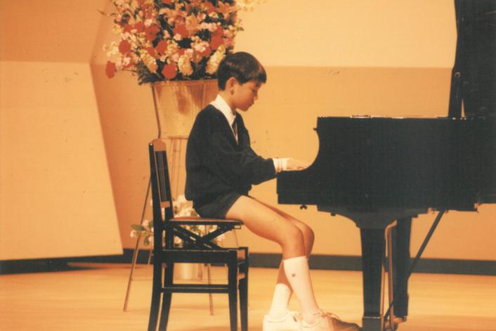小学校5年生の時のピアノ発表会の写真