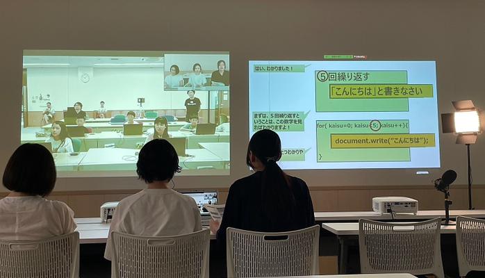 学生サークルteam.csvが愛知県瀬戸市で開催のプログラミングキャンプで遠隔授業を実施【商学部】