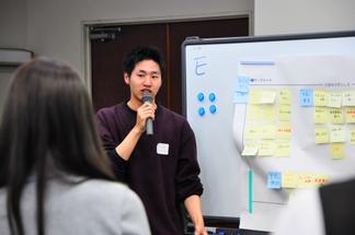 チームの考えを全体へ発表