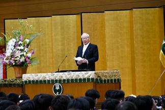 横倉同窓会長祝辞