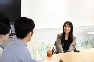 落ち着いて話しができた学生も