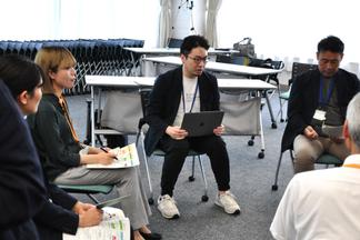 ちくご川コミュニティ財団の発表の様子